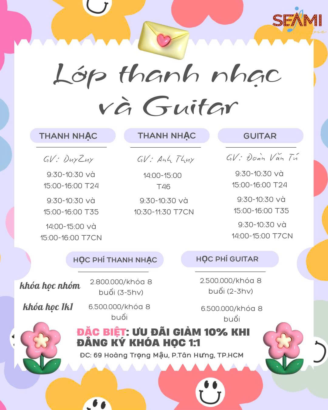 Lịch Học SEAMI