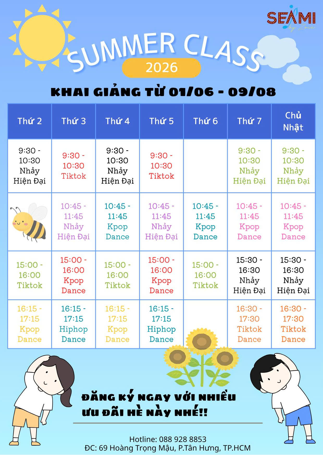 Lịch Học SEAMI