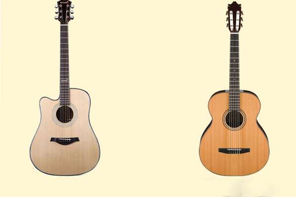 Sự nhau giữa guitar điện và guitar acoustic
