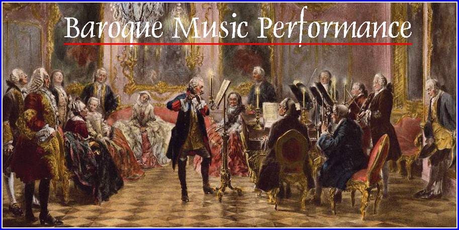 Một buổi trình diễn âm nhạc trong thời kỳ Baroque
